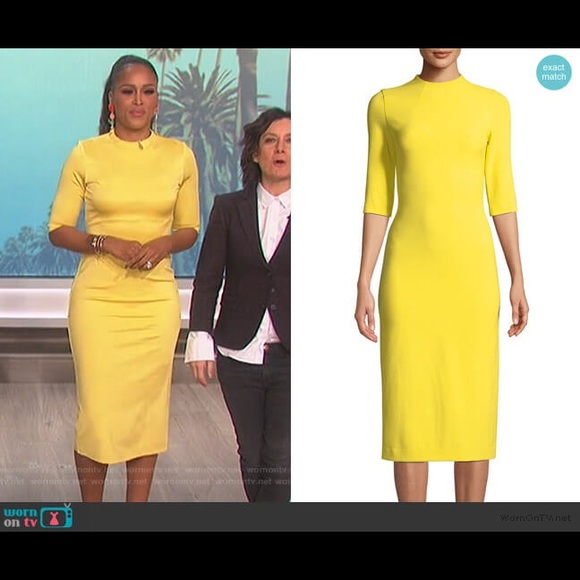 Alice + Olivia Dresses & Skirts - NWT Alice + Olivia Delora Fitted Mock Neck Dress